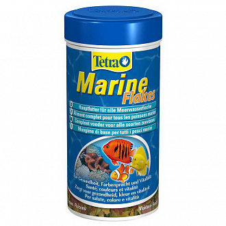 Тетра Основной корм Marine Flakes для морских рыб, 250 мл, хлопья, Tetra