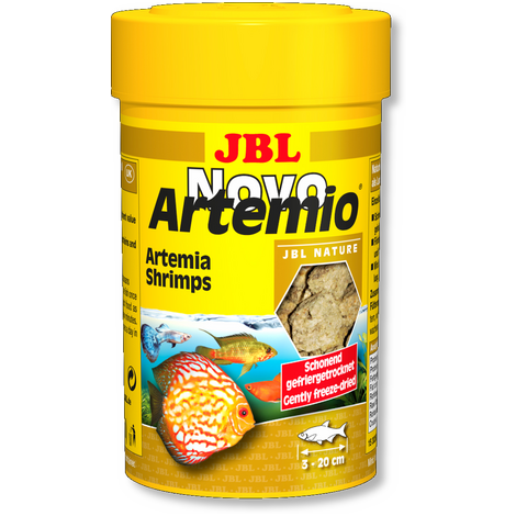 JBL Дополнительный корм NovoArtemio с артемией для аквариумных рыб, в ассортименте