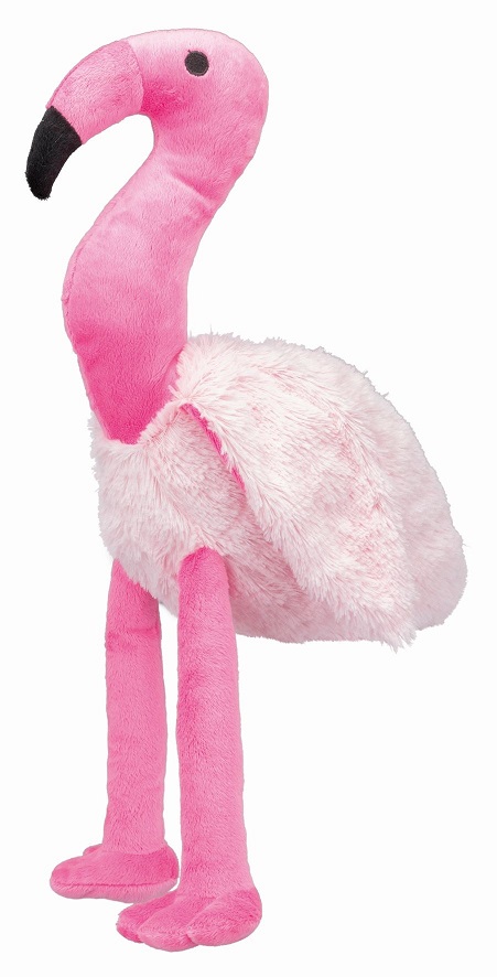 Трикси Игрушка Фламинго с пищалкой, 35 см, плюш, Trixie