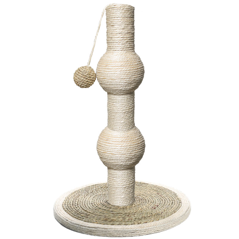Триол Когтеточка-столбик Башня из сизаля серия NATURAL, 30*30*48 см, Triol