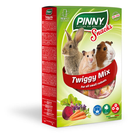 Пинни Лакомство Snack Twiggy Mix для грызунов, Морковь/Свекла/Люцерна, 150 г, Pinny