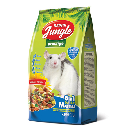 Хэппи Джангл Корм Престиж для крыс, 500 г, Happy Jungle