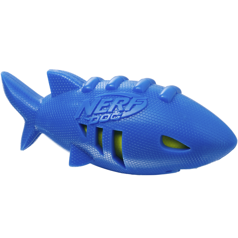 Нёрф Игрушка Акула плавающая для собак, 18 см, синий, Nerf