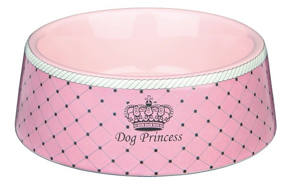 Трикси Миска керамическая Princess для собак, 1 л, розовый, Trixie