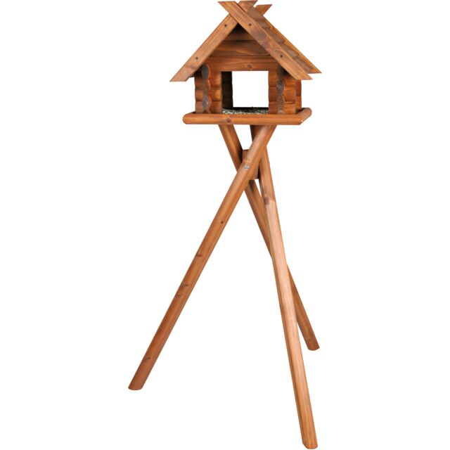 Трикси Кормушка деревянная с подставкой, для птиц и грызунов, 47*36*40 см, высота 1,4 м, Trixie