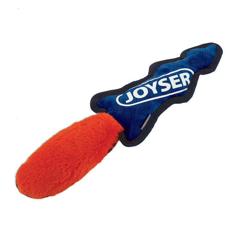 Джойсер Игрушка Slimmy Plush Шкура лисы с пищалкой для собак, 38 см, синий/оранжевый, плюш, Joyser