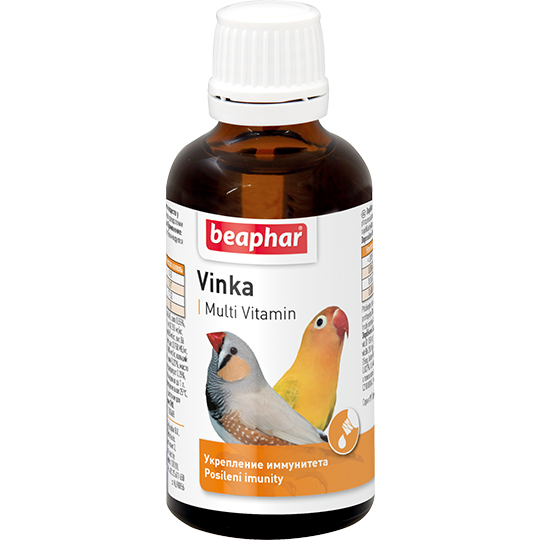 Беафар Кормовая добавка Vinka для птиц Укрепление иммунитета, 50 мл, Beaphar