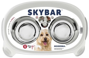Модерна Миски на подставке Skybar (барный столик) в ассортименте, цвет белый, Moderna Products