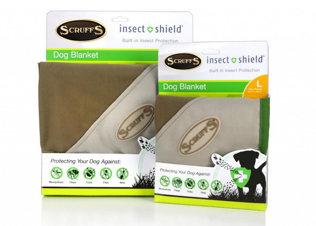 Скрафс Лежак Insect Shield Dog Blanket с пропиткой от блох и клещей в ассортименте, Scruffs