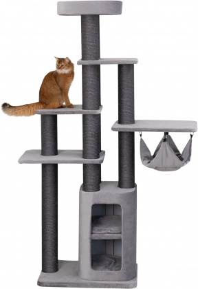 Трикси Комплекс для кошек Cesare, 65*50*186 см, серый, Trixie