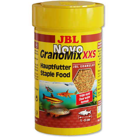 JBL Основной корм NovoGranoMix для мелких видов рыб, гранулы, 100 мл/58 г, в ассортименте