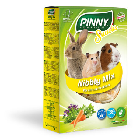 Пинни Лакомство Snack Nibbly Mix для грызунов, Морковь/Петрушка/Люцерна, 150 г, Pinny