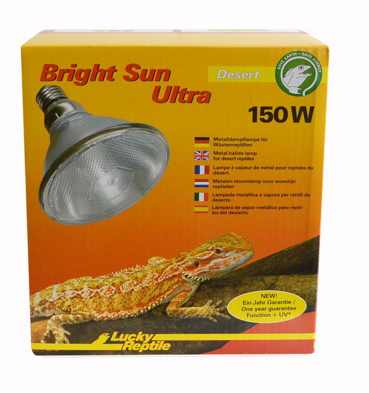 Лаки Рептайл Лампа 3в1 Bright Sun UV ULTRA Пустыня 150 Вт, Lucky Reptile