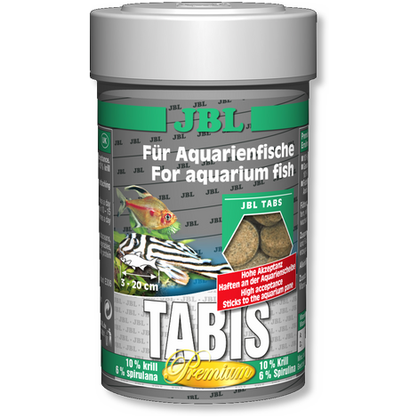 JBL Дополнительный корм премиум-класса Tabis для пресноводных и морских аквариумных рыб, таблетки, в ассортименте