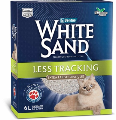 Вайт Санд Наполнитель комкующийся не оставляющий следов, крупные гранулы, в ассортименте, White Sand