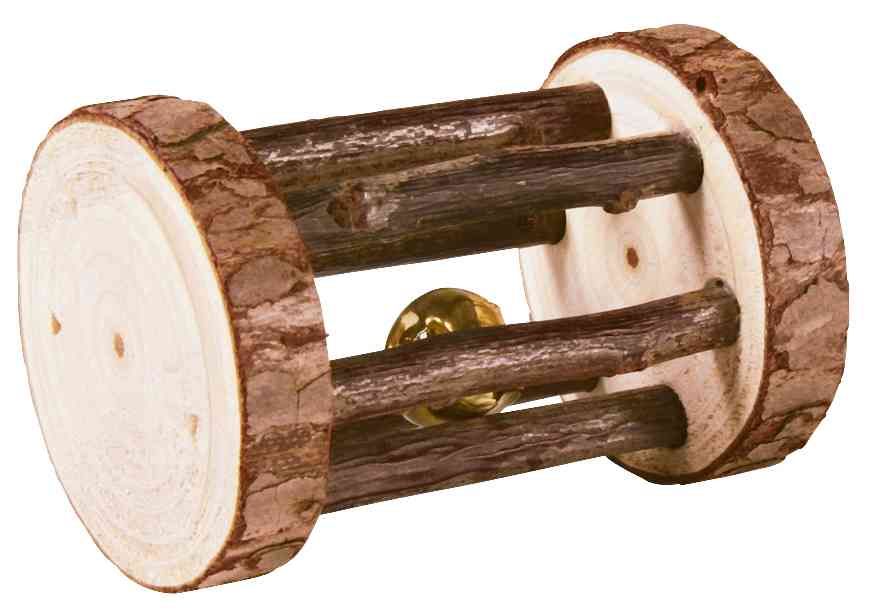 Трикси Игрушка для грызунов Барабан с бубенчиком, 5*7 см, дерево, Trixie 