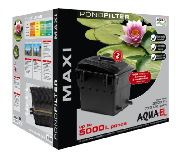 Акваэль Внешний стационарный фильтр MAXI для пруда, в ассортименте, Aquael