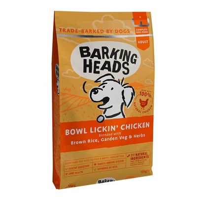 Баркинг Хедс Корм беззерновой для собак с чувствительным пищеварением До последнего кусочка, Курица/Рис, в ассортименте, Barking Heads 