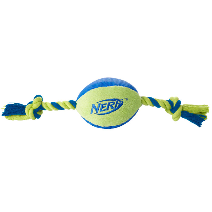 Нёрф Игрушка Мяч плюшевый с веревками для собак, 37,5 см, в ассортименте, Nerf