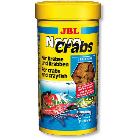 JBL Основной корм NovoCrabs для раков, чипсы, в ассортименте