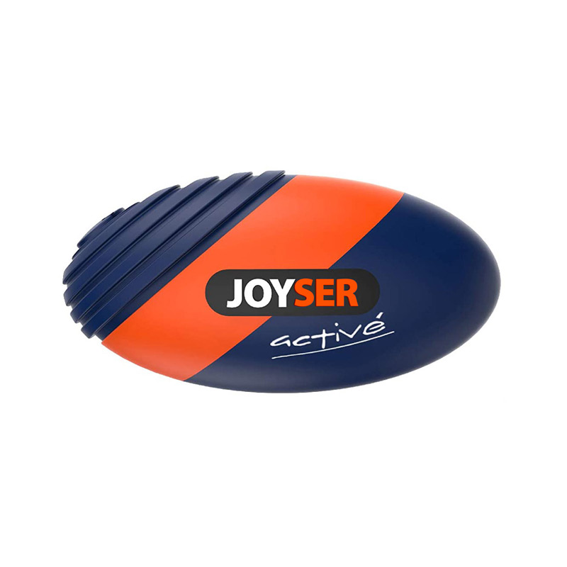 Джойсер Игрушка Мяч Active регби с пищалкой для собак, 15 см, синий, резина, Joyser