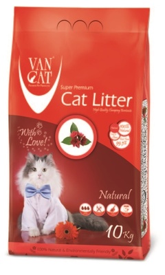 Ван Кэт Наполнитель комкующийся 100% натуральный, без пыли и запаха, в ассортименте, Van Cat