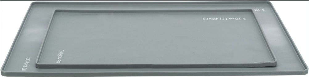 Трикси Коврик под миски BE NORDIC силиконовый, серый, в ассортименте, Trixie