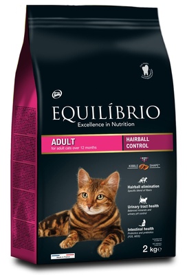 Эквилибрио Корм Adult Hairball для кошек, вывод шерсти, Лосось, в ассортименте, Equilibrio