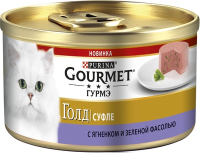 Суфле Gourmet Gold для кошек 12*85 г, в ассортименте, Gourmet
