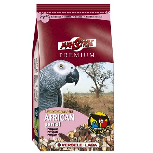 Верселе Лага Корм Prestige Premium African Parrot Loro Parque Mix для крупных африканских попугаев Премиум, 3 весовки, Versele-Laga 