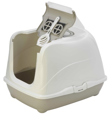 Модерна Туалет-бокс Flip Cat с фильтром и совком для кошек, 50*39*37 см, в ассортименте, Moderna