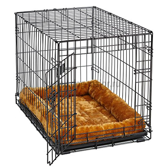 Мидвест Лежанка Pet Bed с бортиком рыже-коричневая, в ассортименте, MidWest.