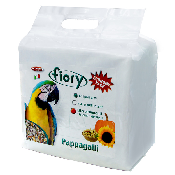 Фиори Корм Pappagalli для крупных попугаев, в ассортименте, Fiory