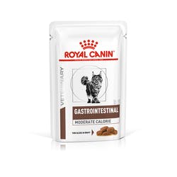 Пауч Роял Канин VET Gastrointestinal Moderate Calorie для кошек при нарушении пищеварения, 12*85 г, Royal Canin