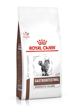 Корм Роял Канин VET сухой GastroIntestinal Feline Moderate Calorie GIM35 для кошек c пониженным содержанием жира при воспалении кишечника и нарушении пищеварения, в ассортименте, Royal Canin