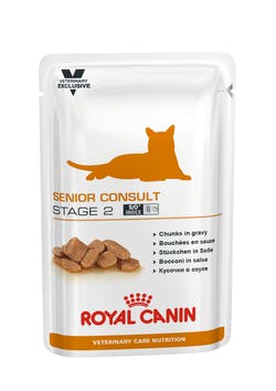 Пауч Роял Канин Senior Consult stage 2 для кастрированных/стерилизованных котов и кошек старше 7 лет с видимыми признаками старения, 12*100 г, Royal Canin