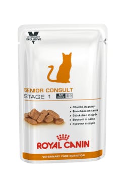 Пауч Роял Канин Senior Consult stage 1 для кастрированных/стерилизованных котов и кошек от 7 до 10 лет, 12*100 г, Royal Canin