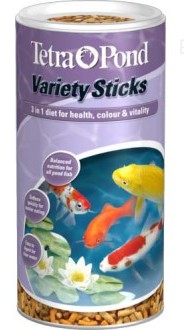 Тетра Корм Pond Variety Sticks для яркого окраса всех прудовых рыб, палочки, в ассортименте, Tetra