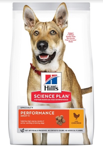 Корм Хиллс Science Plan Performance Canine Adult Chicken для активных собак всех пород, Курица, 12 кг, Hills