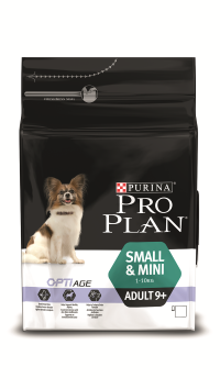 Корм Про План Adult 9+ Small/Mini с комплексом OPTIAGE сухой для собак мелких и карликовых пород старше 9 лет, Курица, 700 г, Pro Plan