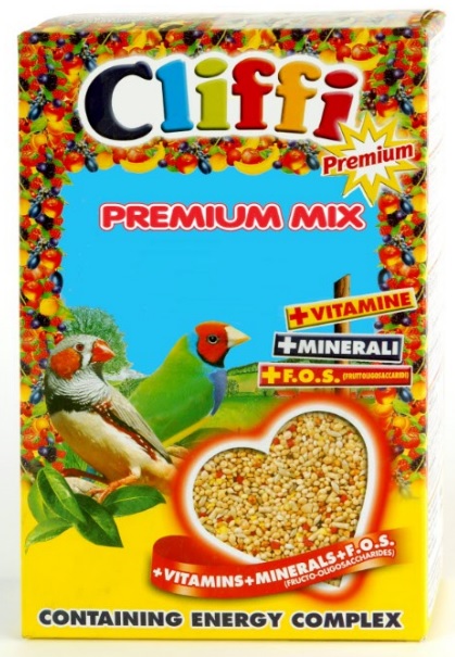 Клиффи Корм для экзотических птиц, Premium Mix Exotics, 800 г, Cliffi