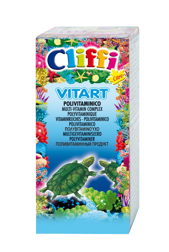Клиффи Мультивитамины Vitart для сухопутных и водных черепах, 25 мл, Cliffi