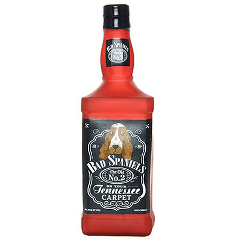 Силли Скуикэрз Виниловая игрушка-пищалка Liquor Bottle Bad Spaniels "Бутылка виски Бэд Спаниэлс", вес 250 г, Silly Squeakers