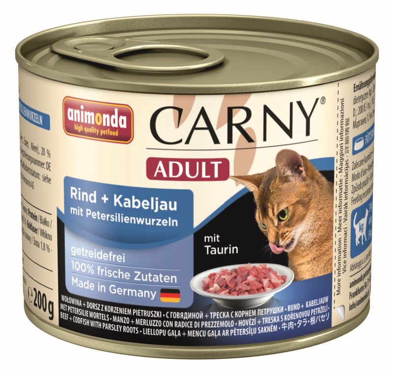 Анимонда Консервы Carny Adult для кошек, в ассортименте, 6*200 г, Animonda