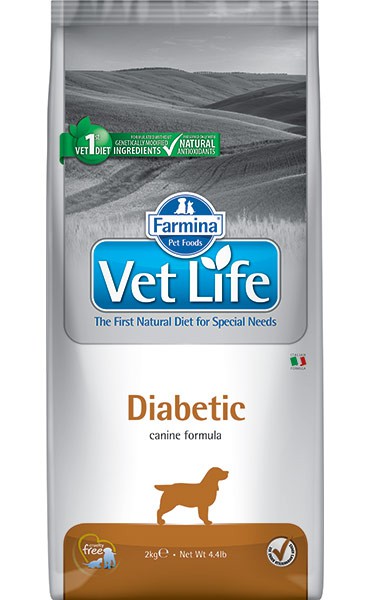 Фармина Корм сухой диетический Vet Life для взрослых собак при сахарном диабете для снижения веса, Diabetic, в ассортименте, Farmina