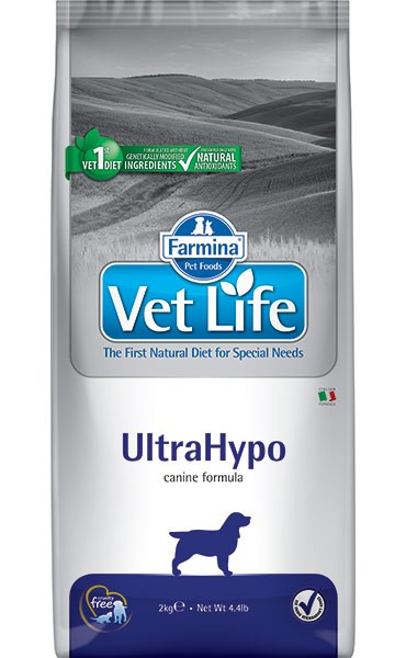 Фармина Корм сухой диетический Vet Life для взрослых собак при пищевой аллергии и атопий, UltraHypo, в ассортименте, Farmina