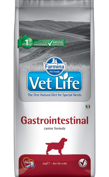 Фармина Корм диетический Vet Life для собак при заболевания ЖКТ, нарушения переваривания и всасывания, Gastrointestinal, в ассортименте, Farmina
