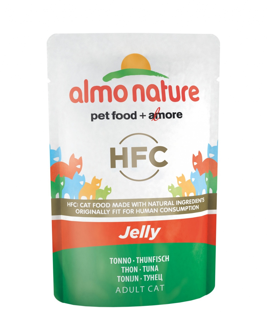 Алмо Натуре Паучи Classic Nature Jelly HFC для взрослых кошек, 55 г, в ассортименте, Almo Nature