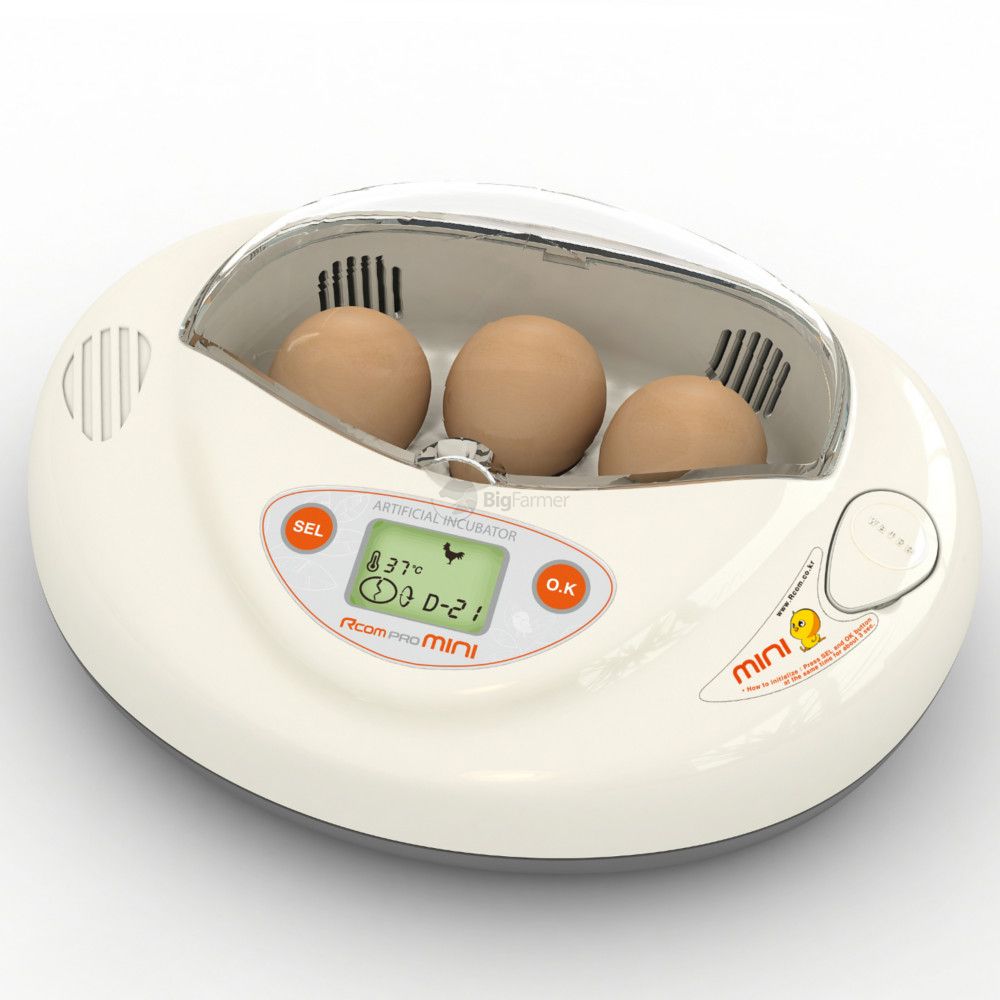 Инкубатор Rcom Mini Pro PX-03, вместимость 3-7 яиц согласно виду птицы, 26*20*10 см, Autoelex