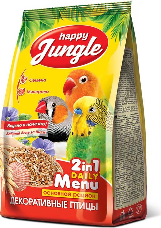 Хэппи Джангл Корм J101 для декоративных птиц, 350 г, Happy Jungle